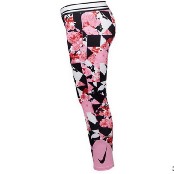 Nike Dri-FIT Tokyo Floral Leggings ~ Pink ~ New! - Picture 4 of 11